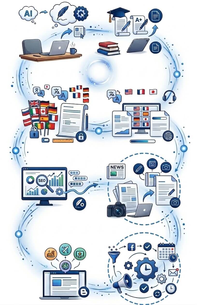 ai writing and translation use cases