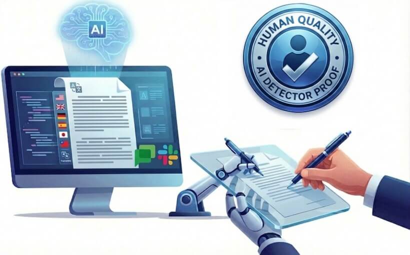 artificial intelligence app for writing and document translation